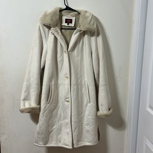 Gallery Womens Faux Fur Long Coat